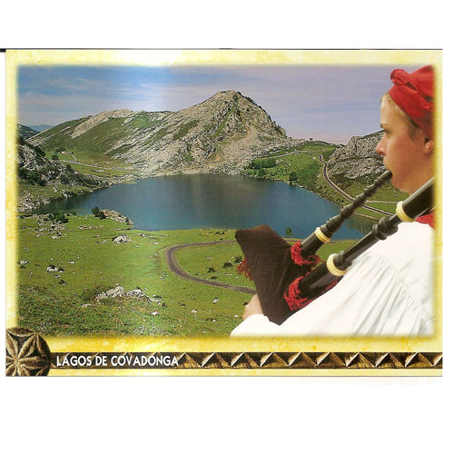 Imagen Postal lago Enol Covadonga Picos Europa